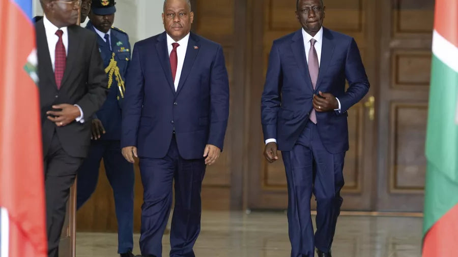 Ruto tend la main à Haïti : rencontre avec le Premier ministre pour une mission africaine en terre caribéenne